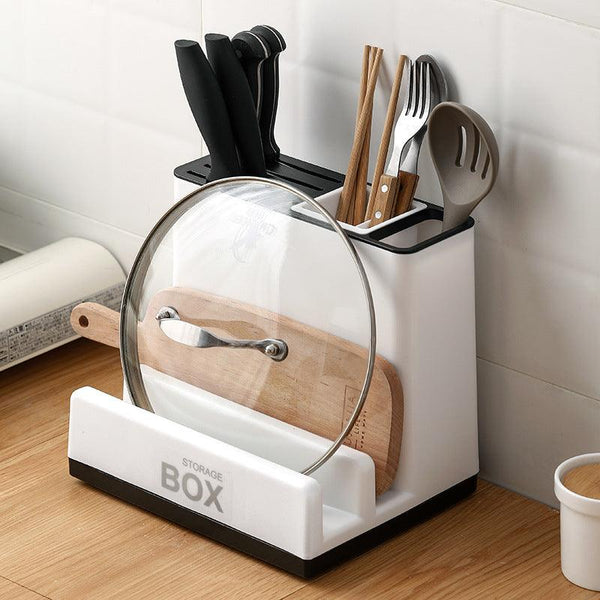 Space-Saving Kitchen Organizer for Tableware and Essentials