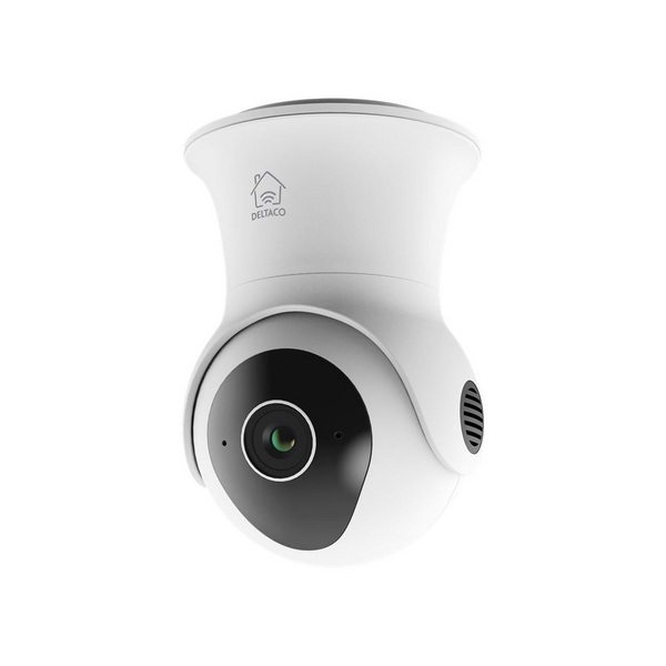 Camera de supraveghere smart pentru exterior motorizata DELTACO SMART HOME, IP65, WiFi 2.4, senzor miscare, audio bidirectional, 2MP, IR-viziune nocturna, ONVIF, alb (SH-IPC08 2MP)