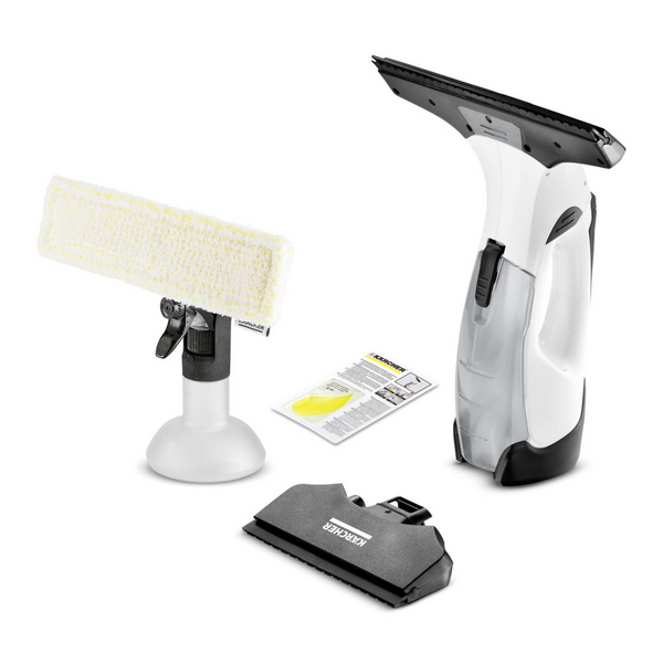 Aspirator de geamuri Karcher WV 5 Premium, 1.633-701.0, 35 min, Rezervor apa 100 ml, Flacon 250 ml, Alb/Negru (1.633-701.0)