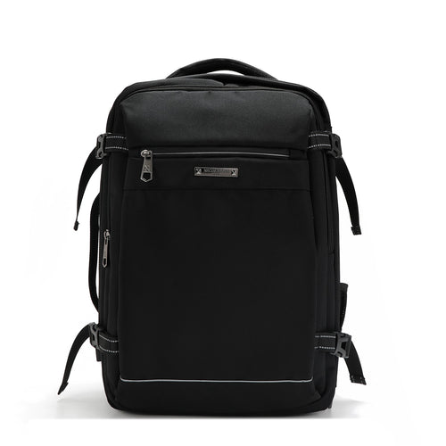 MOCHILA DE VIAJE CON PUERTO USB PARA VIAJE NEGRO-0