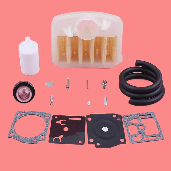 Carburetor Repair Rebuild Kit For Husqvarna 340 345 350 353 346XP Air Fuel Filter Line Primer Bul Chainsaw Spare Replace Parts