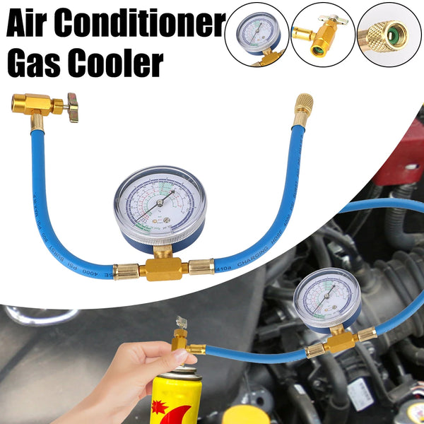 Refrigerant Recharge Hose Car Air Conditioning Reparing Tools R134A  Accessories Pressure Gauge Measuring Kit