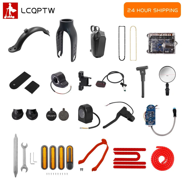 For Xiaomi M365 E-Scooter All Parts Repair Replacement Controller Fender Brake Handle Rear Tail Light Reflector Cover Accessory