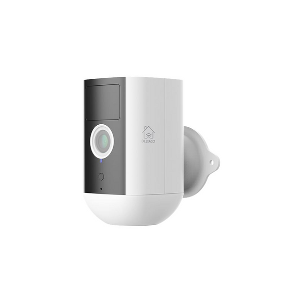 Camera de supraveghere smart pentru exterior cu baterie DELTACO SMART HOME, IP54, WiFi 2.4, senzor miscare, 2MP, IR-viziune nocturna, ONVIF, alb (SH-IPC09 2MP)
